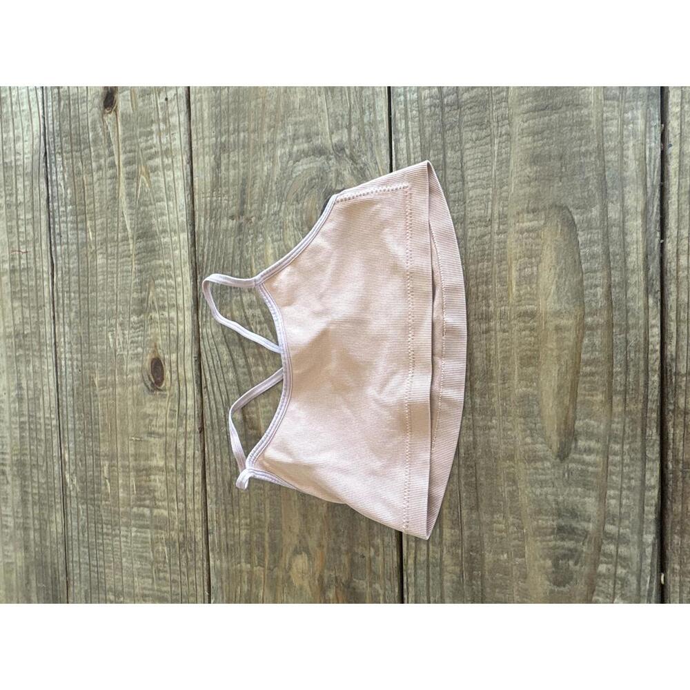 Zelos Light Pink Seamless Sports Training Bra Size large 10 12 Kids